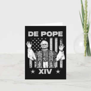 Nope Da Pope From Chicago Leo Xiv Provost Tee Card