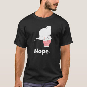 Nope Elephant Elephants Nap Sleep Sleeping Pajama T-Shirt