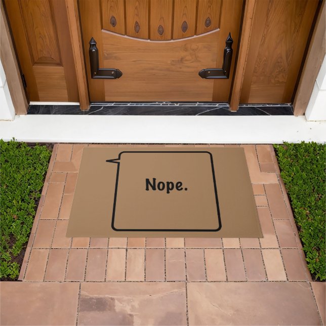 NOPE Large Door Mat (Outdoor)