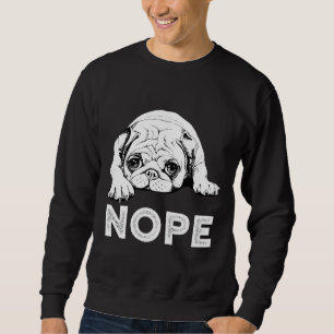 Nope Lazy Pug Dog - Funny Pug Shirt Tshirt Tee Gif