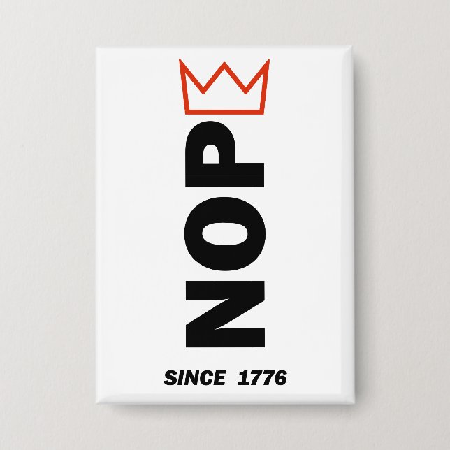  NOPE. No Kings. (Front)