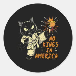 Nope No Kings In America Funny Trump We The People Classic Round Sticker