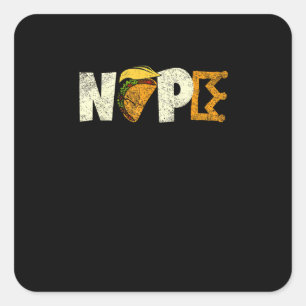 Nope No Kings In America We The People Political Square Sticker