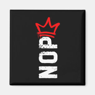 Nope No Kings Protest Sign Funny Anti-trump 4th Of Magnet