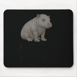 Nope Not Today Cute Mars The Hip Funny Lazy Quote  Mouse Pad
