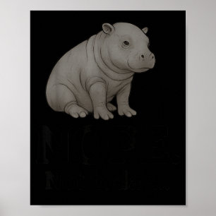 Nope Not Today Cute Mars The Hip Funny Lazy Quote  Poster