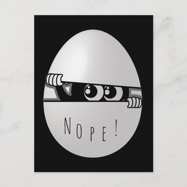 Nope! Not Today Funny Introvert Postcard (Front)