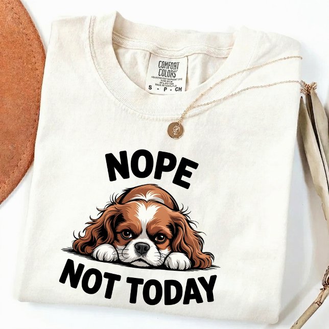 Nope Not Today Funny Pug Dog Meme T-Shirt (Creator Uploaded)