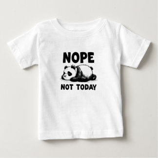 Nope Not Today Panda Bear Kids T-Shirt Baby Tee
