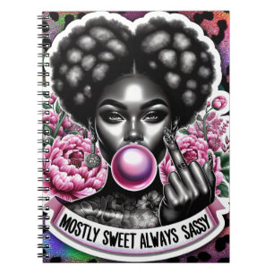 Nope not today sassy woman funny women sister mum notebook