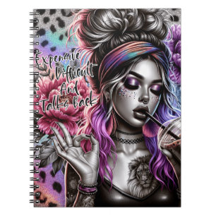 Nope not today sassy woman funny women sister mum notebook