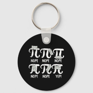 Nope Pi Day Funny Face Mask Teacher Student Quaran Key Ring