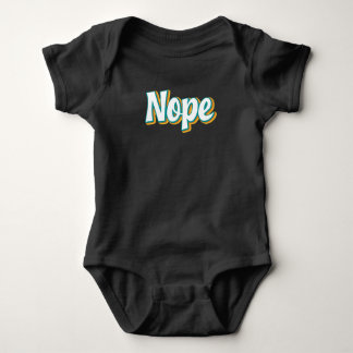 Nope Retro Baby Bodysuit