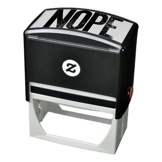 Nope Stamp Block Letters Lightly Distressed (Product)