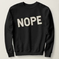 NOPE Typography Design Bold Lettering