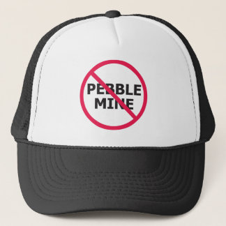 NoPebbleMine Transparent background copy Trucker Hat