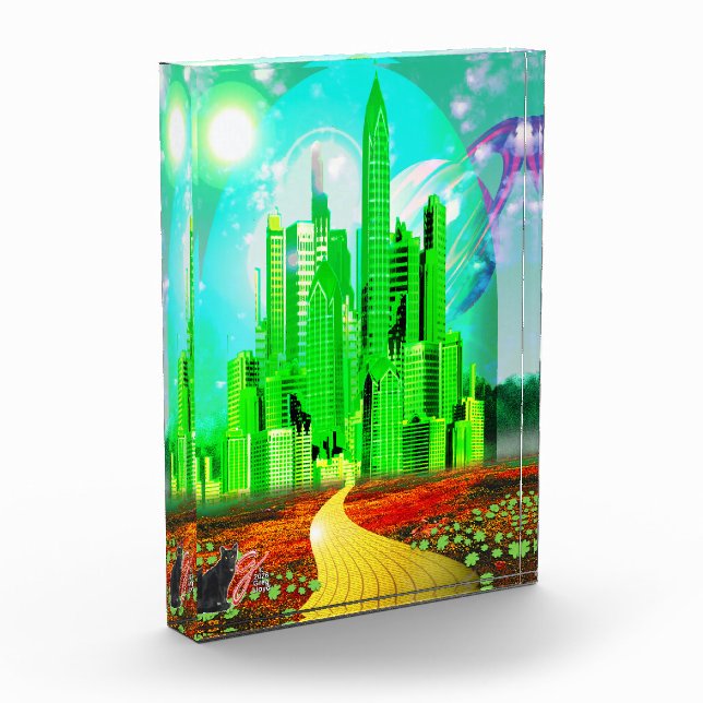 NoPlaceLikeHome Colour Illustration Acrylic Block (Left)