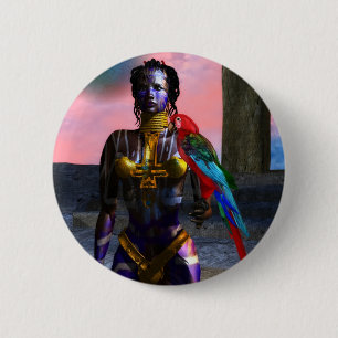 NORA CYBER WARRIOR 6 CM ROUND BADGE