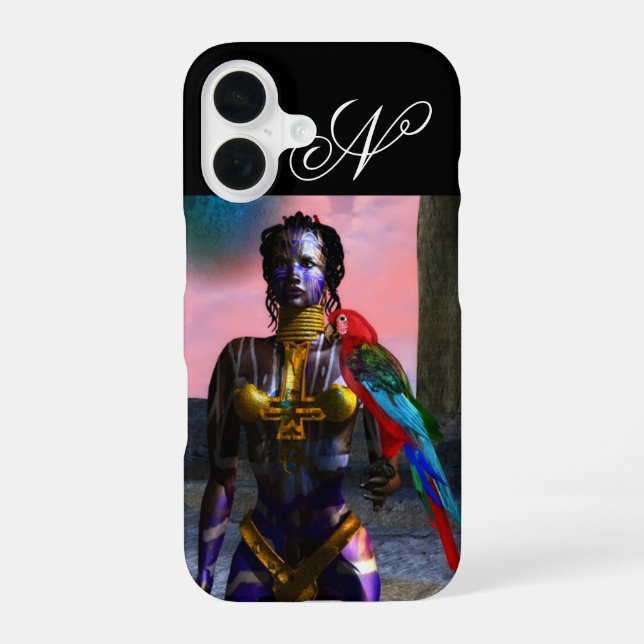 NORA CYBER WARRIOR MONOGRAM iPhone 16 CASE (Back)