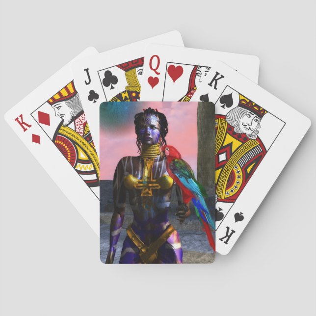 NORA CYBER WARRIOR PLAYING CARDS (Back)