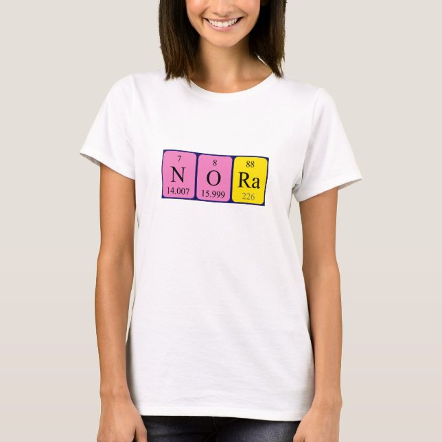 Nora periodic table name shirt (Front)