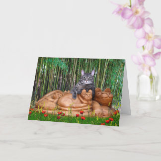 Nora The Piano Cat - Blank Folded Card - Style 008