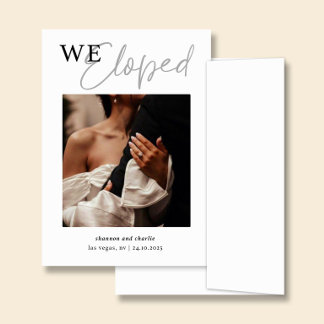 NORA | Wedding Announcement Card with Photo