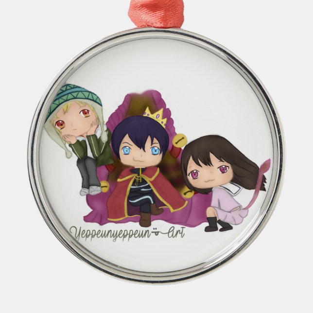 Noragami ~ Yato Hiyori Yukine Metal Tree Decoration (Front)