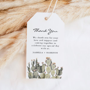 Norah - Bohemian Prickly Pear Cactus Watercolor Gift Tags