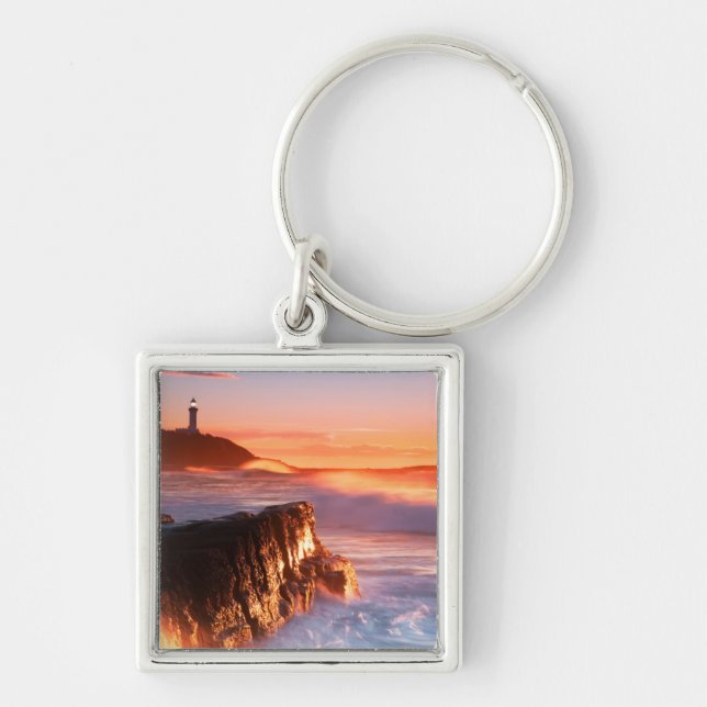 Norah Head Lighthouse | Soldiers Beach, Australia Key Ring (Front)