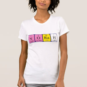 Norah periodic table name shirt