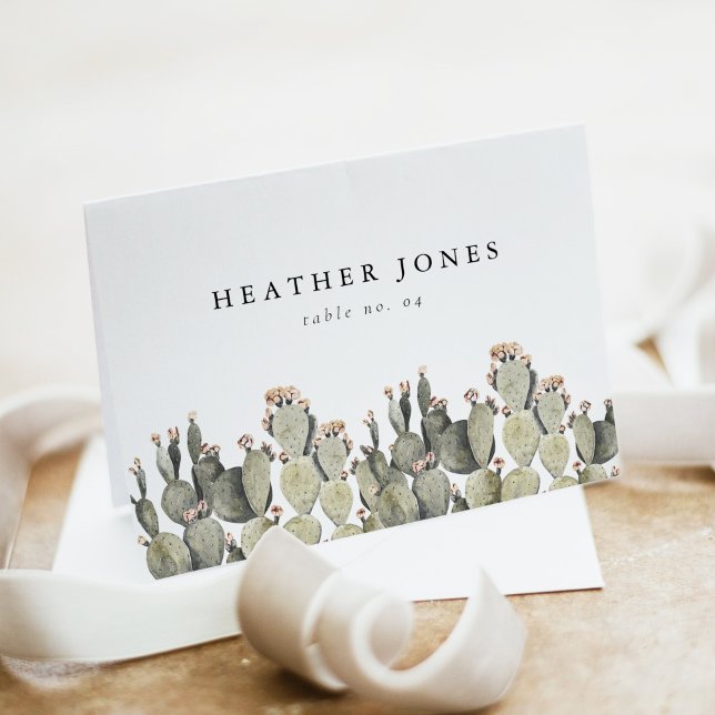 NORAH Prickly Pear Cactus Desert Place Cards (Creator Uploaded)