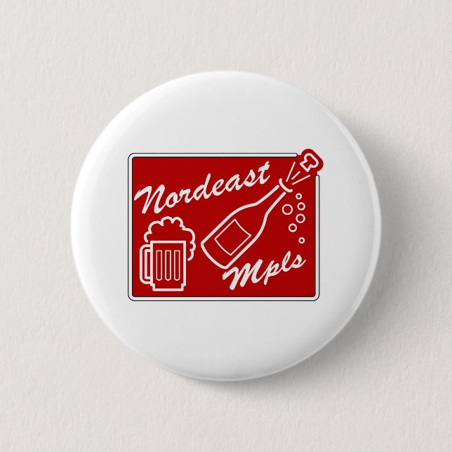 Nordeast Minneapolis 6 Cm Round Badge (Front)