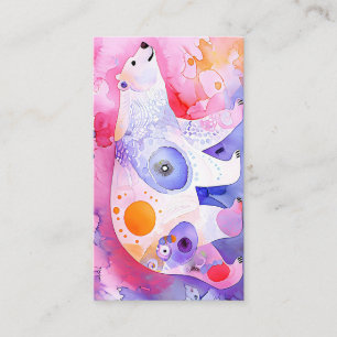 Nordic Bear in Watercolour Business Card