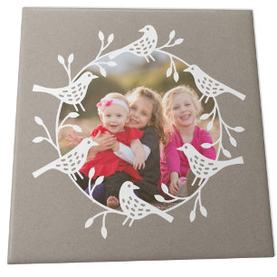 Nordic Bird Photo  Tile