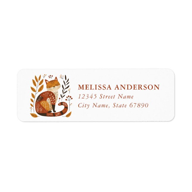 Nordic Cat Return Address Labels (Front)