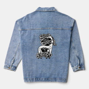 Nordic/Celtic deer Denim Jacket