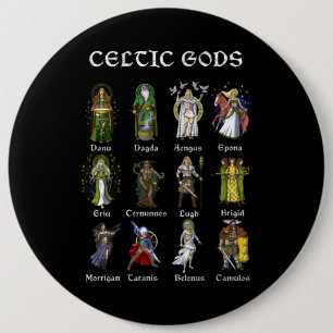 Nordic Celtic Mythology Gods 6 Cm Round Badge