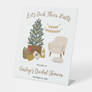 Nordic Christmas Bridal Shower Welcome Sign