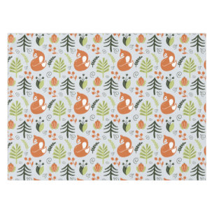 Nordic Christmas Fox Tablecloth