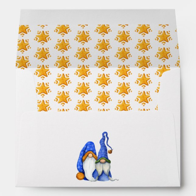 Nordic Christmas Gnome Envelope (Back (Bottom))