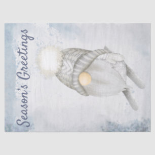 Nordic Christmas Holiday Festive Skiing Gnome Tissue Paper