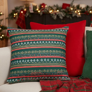 Nordic christmas pattern cushion
