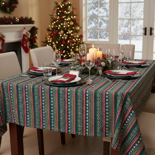 Nordic christmas pattern tablecloth