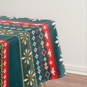 Nordic christmas pattern tablecloth