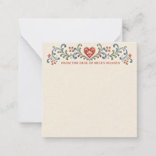Nordic Christmas Rosemaling Card