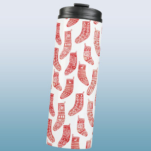 Nordic Christmas Stocking Thermal Tumbler