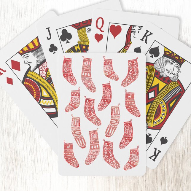 Nordic Christmas Stockings Playing Cards (Nordic Stockings playing cards)