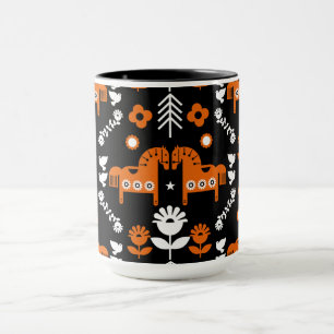 Nordic Data Horse Home Decor Mug