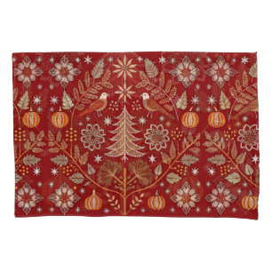 Nordic Embroidered Body Pillow Cover